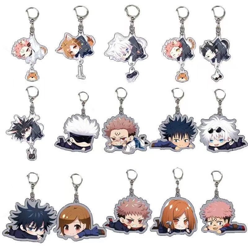 Gojo Anime Merchandise - Nowy brelok akrylowy Jujutsu Kaisen, uroczy,