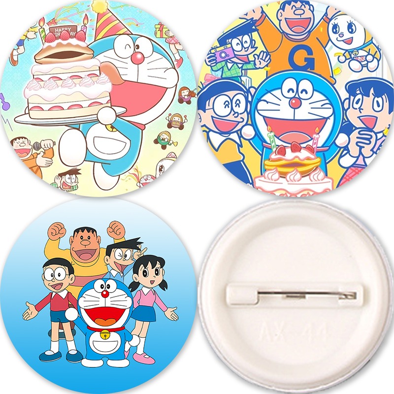 Anime Merchandise For Men - Przypinki z Doraemonem dla kobiet i